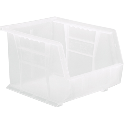 Clear-View Ultra Stack & Hang Bin, 8-1/4" W x 7" H x 10-3/4" D, Clear Helyx Safety & Industrial Supplies