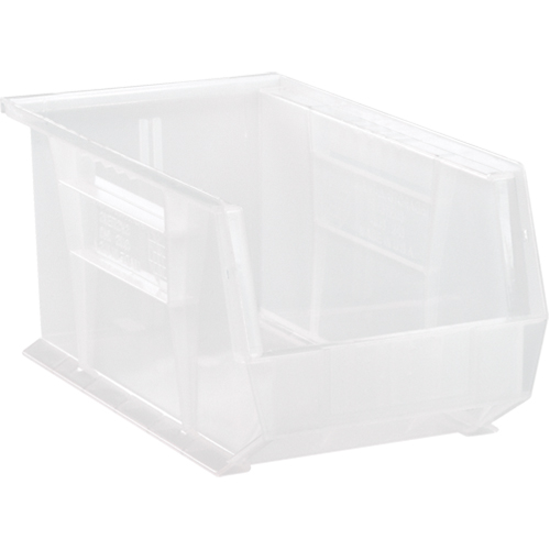 Clear-View Ultra Stack & Hang Bin, 8-1/4" W x 7" H x 14-3/4" D, Clear Helyx Safety & Industrial Supplies