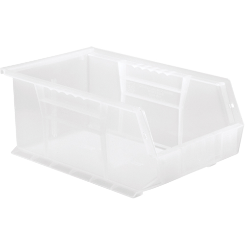 Clear-View Ultra Stack & Hang Bin, 8-1/4" W x 6" H x 13-5/8" D, Clear Helyx Safety & Industrial Supplies