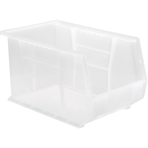 Clear-View Ultra Stack & Hang Bin, 8-1/4" W x 8" H x 13-5/8" D, Clear Helyx Safety & Industrial Supplies
