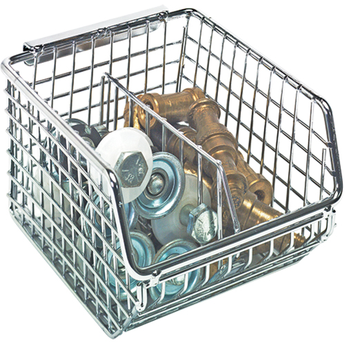 Bacs en fil m&eacute;tallique empilables et suspendables Helyx Safety & Industrial Supplies