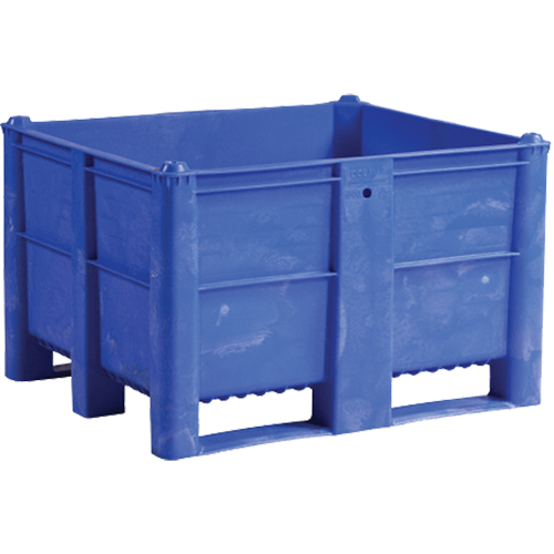 Pallet Container, 40"/47.25" D x 48"/39.4" W x 29"/29.1" H, 1543 lbs./2650 lbs. Capacity, Blue Helyx Safety & Industrial Supplies