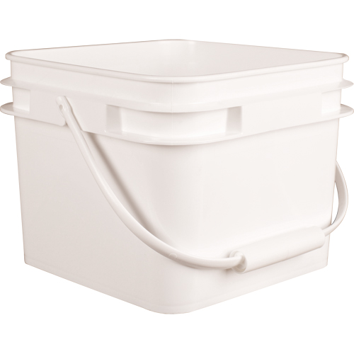 Seau carr&eacute;, Plastique, 2,1 gal. Helyx Safety & Industrial Supplies