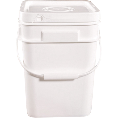 Seau carr&eacute;, Plastique, 4 gal. Helyx Safety & Industrial Supplies