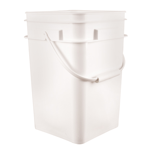 Seau carr&eacute;, Plastique, 4,25 gal. Helyx Safety & Industrial Supplies