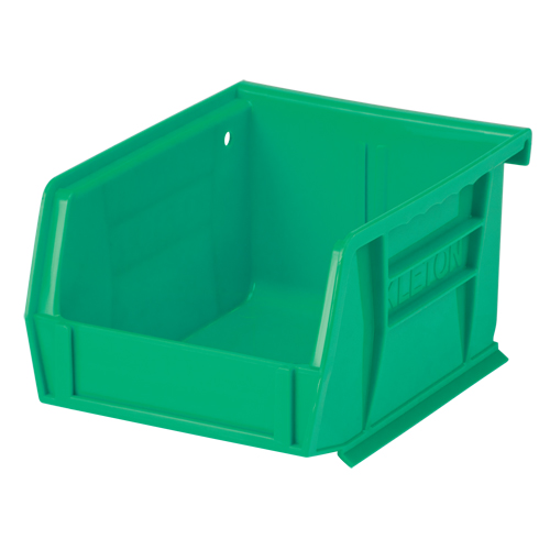 Stack & Hang Bin, 4-1/8" W x 3" H x 5-3/8" D, Green Helyx Safety & Industrial Supplies