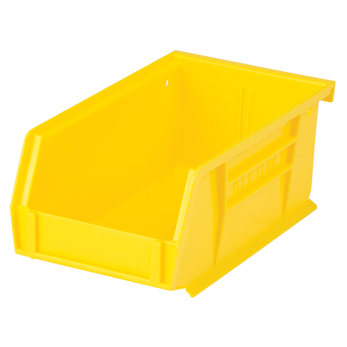 Bac empilable & &agrave; suspendre, 4-1/8" la, 3" h x 7-3/8" p, Jaune Helyx Safety & Industrial Supplies