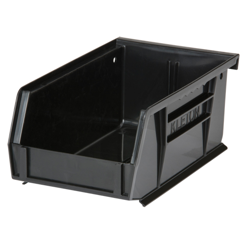 Stack & Hang Bin, 4-1/8" W x 3" H x 7-3/8" D, Black Helyx Safety & Industrial Supplies