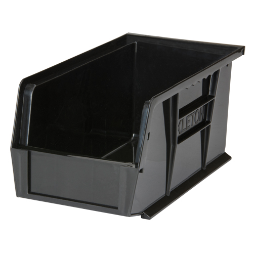 Stack & Hang Bin, 5-1/2" W x 5" H x 10-7/8" D, Black Helyx Safety & Industrial Supplies