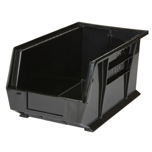 Stack & Hang Bin, 8-1/4" W x 7" H x 14-3/4" D, Black Helyx Safety & Industrial Supplies
