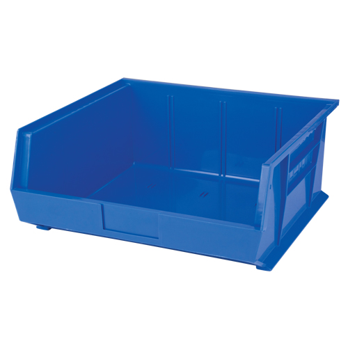 Stack & Hang Bin, 16-1/2" W x 7" H x 14-3/4" D, Blue Helyx Safety & Industrial Supplies
