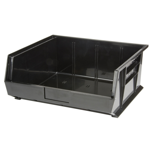 Stack & Hang Bin, 16-1/2" W x 7" H x 14-3/4" D, Black Helyx Safety & Industrial Supplies