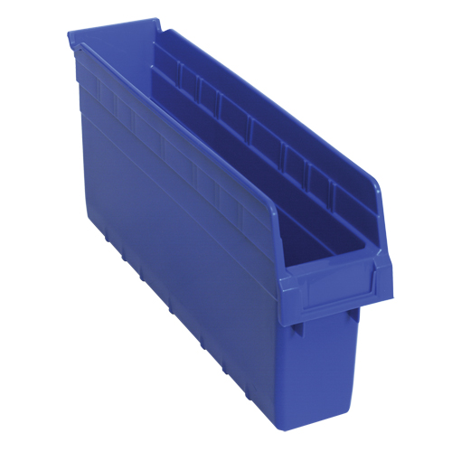 Bacs pour &eacute;tag&egrave;re Store-Max, 4-3/8" la x 8" H x 17-7/8" p, Bleu, Capacit&eacute; 56 lb Helyx Safety & Industrial Supplies