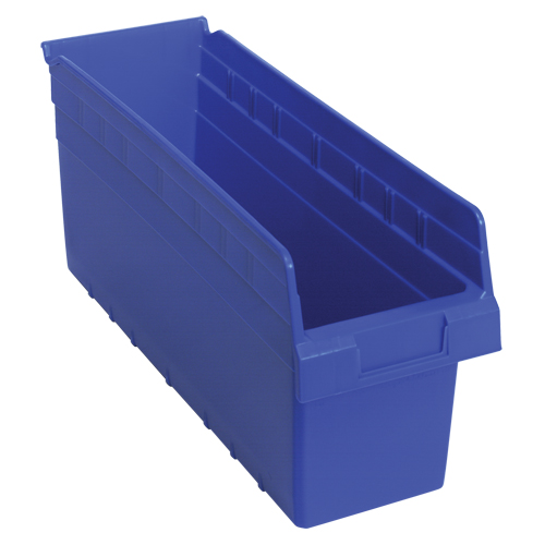 Bacs pour &eacute;tag&egrave;re Store-Max, 6-5/8" la x 8" H x 17-7/8" p, Bleu, Capacit&eacute; 56 lb Helyx Safety & Industrial Supplies