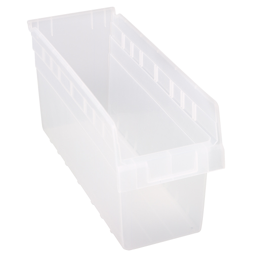 Bacs pour &eacute;tag&egrave;re Store-Max, 6-5/8" la x 8" H x 17-7/8" p, Transparent, Capacit&eacute; 56 lb Helyx Safety & Industrial Supplies