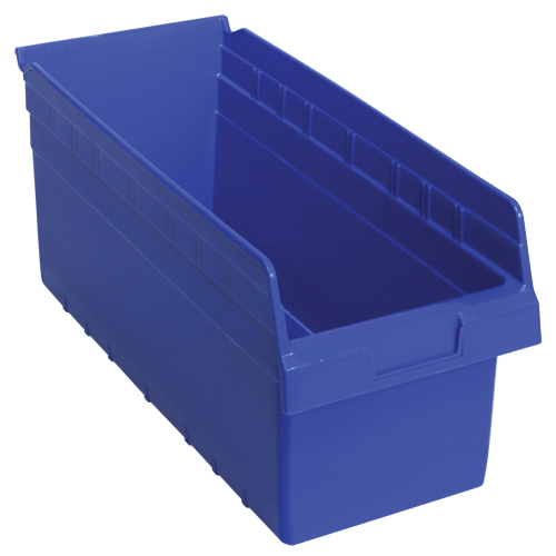 Bacs pour &eacute;tag&egrave;re Store-Max, 8-3/8" la x 8" H x 17-7/8" p, Bleu, Capacit&eacute; 56 lb Helyx Safety & Industrial Supplies