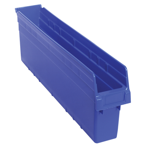 Bacs pour &eacute;tag&egrave;re Store-Max, 4-3/8" la x 8" H x 23-5/8" p, Bleu, Capacit&eacute; 68 lb Helyx Safety & Industrial Supplies