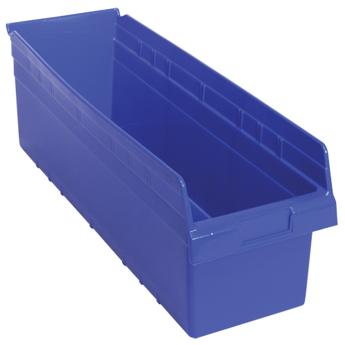Bacs pour &eacute;tag&egrave;re Store-Max, 8-3/8" la x 8" H x 23-5/8" p, Bleu, Capacit&eacute; 68 lb Helyx Safety & Industrial Supplies