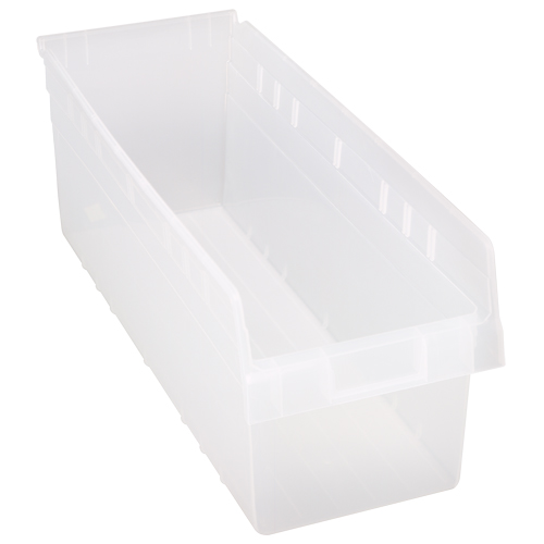 Bacs pour &eacute;tag&egrave;re Store-Max, 8-3/8" la x 8" H x 23-5/8" p, Transparent, Capacit&eacute; 68 lb Helyx Safety & Industrial Supplies