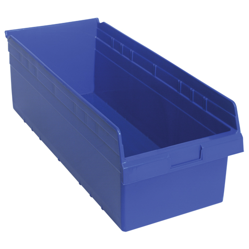Bacs pour &eacute;tag&egrave;re Store-Max, 11-1/8" la x 8" H x 23-5/8" p, Bleu, Capacit&eacute; 68 lb Helyx Safety & Industrial Supplies