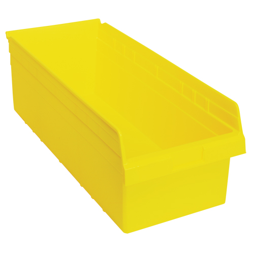 Bacs pour &eacute;tag&egrave;re Store-Max, 11-1/8" la x 8" H x 23-5/8" p, Jaune, Capacit&eacute; 68 lb Helyx Safety & Industrial Supplies