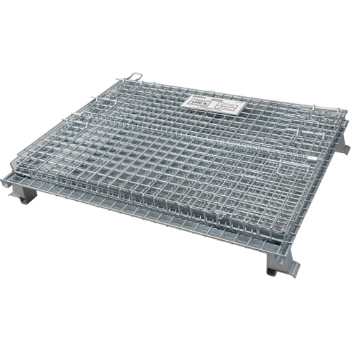 Conteneur repliable en m&eacute;tal grillag&eacute;, 48" la x 40" p x 36" h, Capacit&eacute; de 4000 lb Helyx Safety & Industrial Supplies
