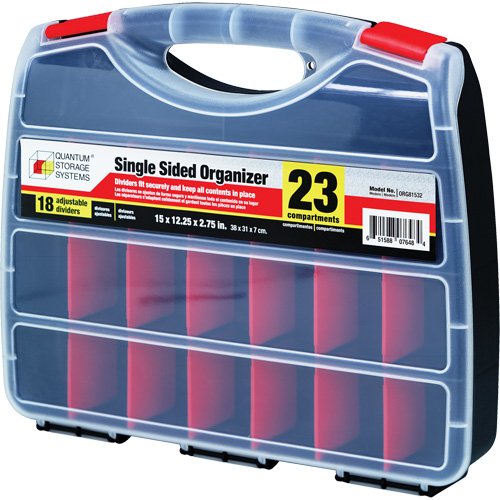 Boîte &agrave; compartiments en plastique, 12-1/4" la x 15" p x 2-3/4" h, 23 compartiments Helyx Safety & Industrial Supplies