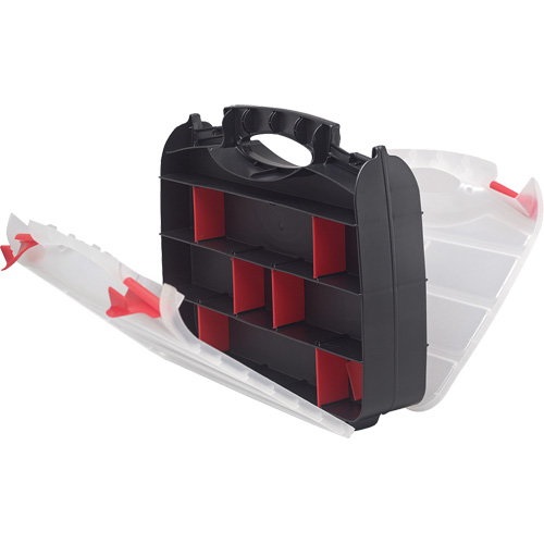 Boîte &agrave; compartiments en plastique, 10,25" la x 12,25" p x 3" h, 32 compartiments Helyx Safety & Industrial Supplies