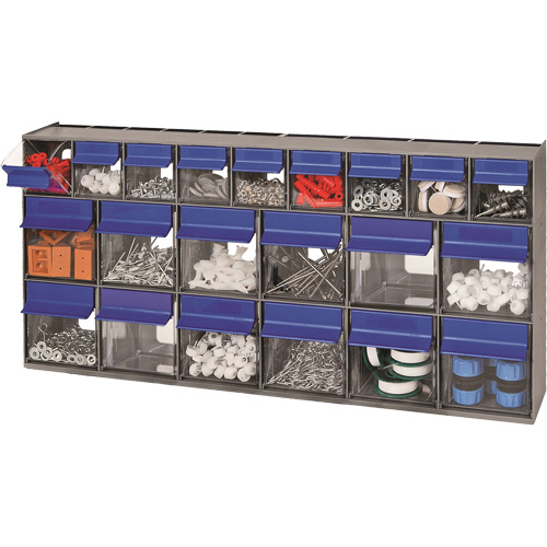 Compartiments pour bacs inclinables, 23-5/8" la x 3-5/8" p x 11-1/6" h, 21 tiroirs Helyx Safety & Industrial Supplies