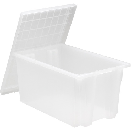 Contenant robuste Stack & Nest, 8" x 13,5" x 19,5", Transparent Helyx Safety & Industrial Supplies