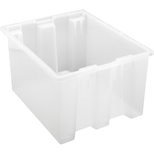 Contenant robuste Stack & Nest, 10" x 15,5" x 19,5", Transparent Helyx Safety & Industrial Supplies