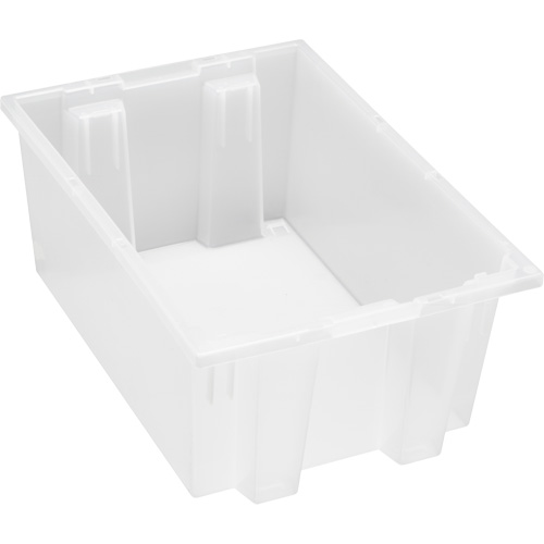 Contenant robuste Stack & Nest, 8" x 13,5" x 19,5", Transparent Helyx Safety & Industrial Supplies