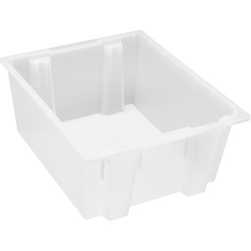 Contenant robuste Stack & Nest, 10" x 19,5" x 23,5", Transparent Helyx Safety & Industrial Supplies