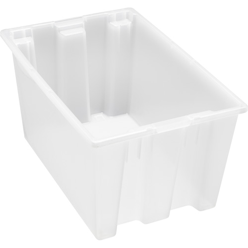Contenant robuste Stack & Nest, 15" x 19,5" x 29,5", Transparent Helyx Safety & Industrial Supplies