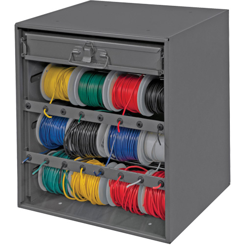 Wire and Terminal Storage Cabinet, Steel, 1 Drawers, 15-9/16" x 11-7/8" x 16-3/8", Grey Helyx Safety & Industrial Supplies