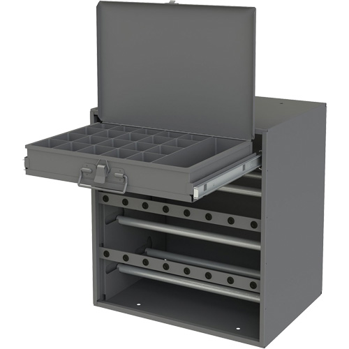 Wire and Terminal Storage Cabinet, Steel, 1 Drawers, 15-9/16" x 11-7/8" x 16-3/8", Grey Helyx Safety & Industrial Supplies
