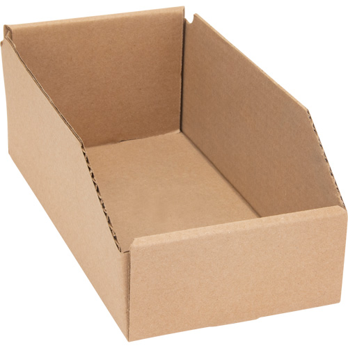 Deep Corrugated Parts Bins, 5-3/4" W x 11-1/4" D x 4-1/2" H, Beige Helyx Safety & Industrial Supplies