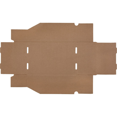 Boîtes profondes en carton ondul&eacute;, 7-5/8" la x 11-5/16" p x 4-1/2" h, Beige Helyx Safety & Industrial Supplies