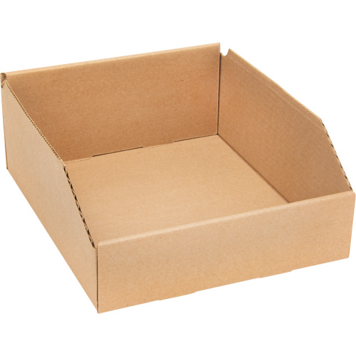 Deep Corrugated Parts Bins, 11-3/4" W x 11-1/4" D x 4-1/2" H, Beige Helyx Safety & Industrial Supplies