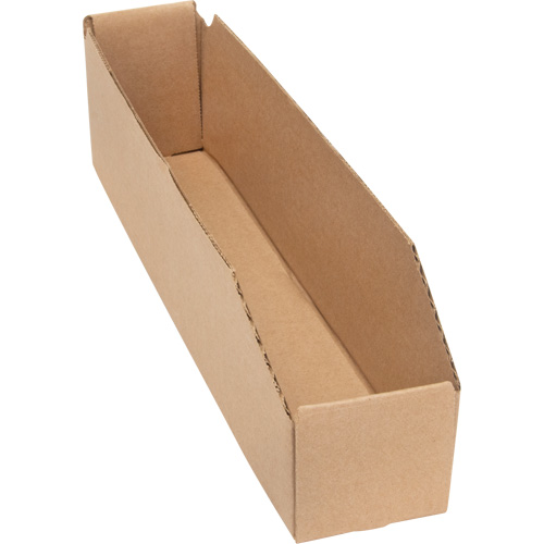 Boîtes profondes en carton ondul&eacute;, 1-7/8" la x 17-1/8" p x 4-1/2" h, Beige Helyx Safety & Industrial Supplies
