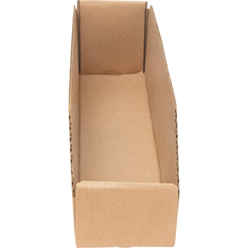 Deep Corrugated Parts Bins, 3-3/4" W x 17-1/4" D x 4-1/2" H, Beige Helyx Safety & Industrial Supplies