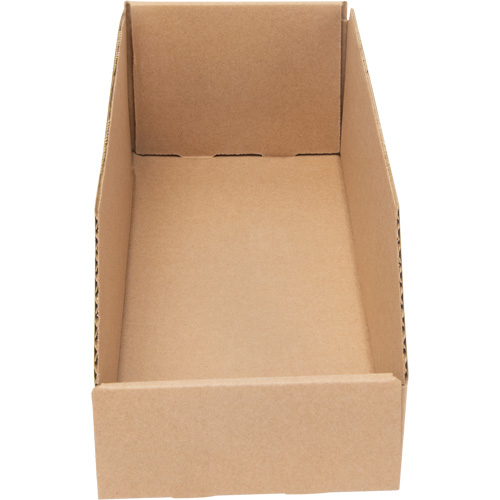 Deep Corrugated Parts Bins, 5-3/4" W x 17-1/4" D x 4-1/2" H, Beige Helyx Safety & Industrial Supplies