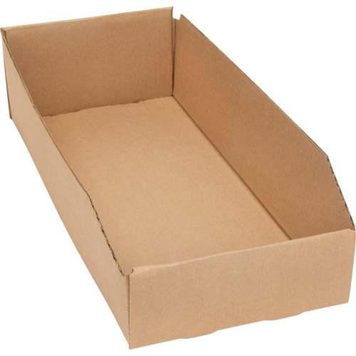Deep Corrugated Parts Bins, 7-3/4" W x 17-1/4" D x 4-1/2" H, Beige Helyx Safety & Industrial Supplies