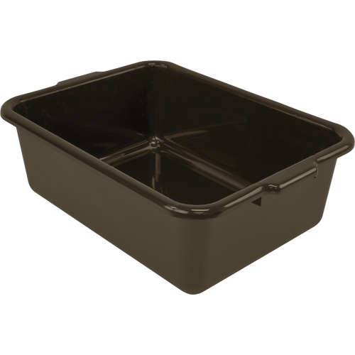 Bac d'entreposage tout usage &agrave; fond plat, 7" ha x 15" p x 21" lo, Plastique, Brun Helyx Safety & Industrial Supplies