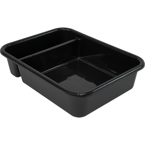 All-Purpose Compartmentalized Storage Tub, 7" H x 15" D x 20" L, Plastic, Black Helyx Safety & Industrial Supplies
