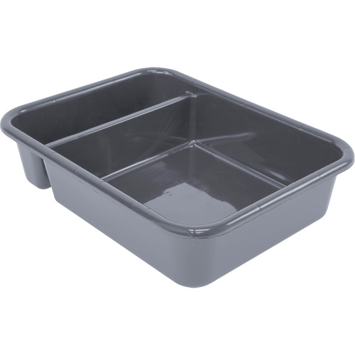 Bac d'entreposage tout usage &agrave; compartiment, 5" ha x 15" p x 20" lo, Plastique, Gris Helyx Safety & Industrial Supplies