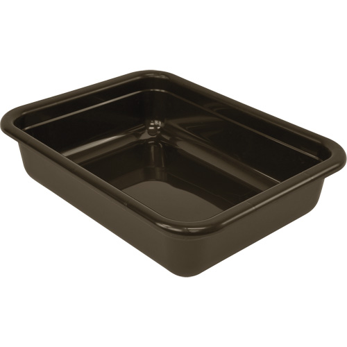 Bac d'entreposage tout usage &agrave; fond plat, 5" ha x 17" p x 22" lo, Plastique, Gris Helyx Safety & Industrial Supplies