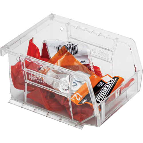 Bacs tr&egrave;s transparents Ultra, 4-1/8" la, 3" h x 5-3/8" p, Transparent Helyx Safety & Industrial Supplies