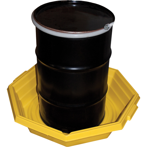 Drums-up Trays, 37.5" L x 37.5" W x 7.5" H, 20 US gal. Spill Capacity Helyx Safety & Industrial Supplies