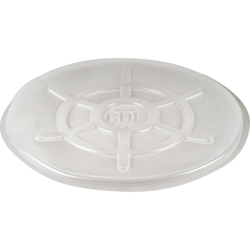 Couvercles protecteurs pour barils, Dessus ferm&eacute;, Convient aux 55 gal. US (45 gal. imp.), Transparent Helyx Safety & Industrial Supplies